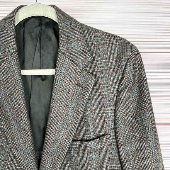 Brooks Brothers Vintage Glen Check Single Breasted Blazer Sport Coat 41R - Picture 3 of 16